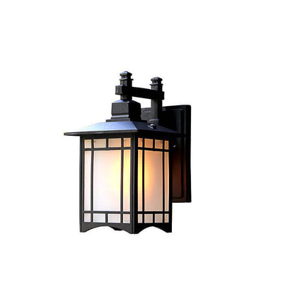 Modern Waterproof Solar Aluminum Chinese Pavilion Shape 1-Light Wall Sconce Lamp