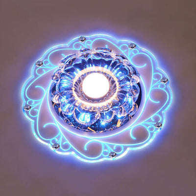 Modern Creative Flower Round LED Flush Mount Ceiling Light