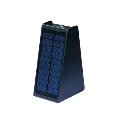 Einfache Solar-Trapez-Außenleuchten, wasserdicht, oben und unten, LED-Wandleuchte 