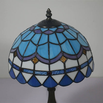 European Vintage Tiffany 1-Light Alloy Table Lamp