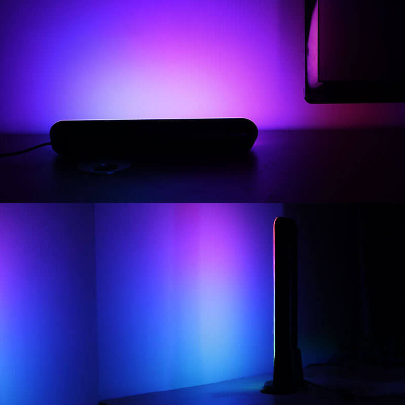 عمود إبداعي خداع مصباح طاولة محيط LED بلوتوث RGB 