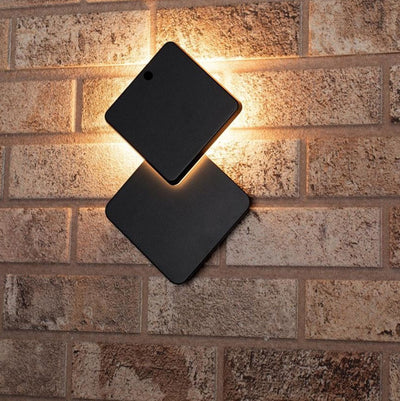 Modern Minimalist Waterproof Square Flat Geometric LED Wall Sconce Lamp