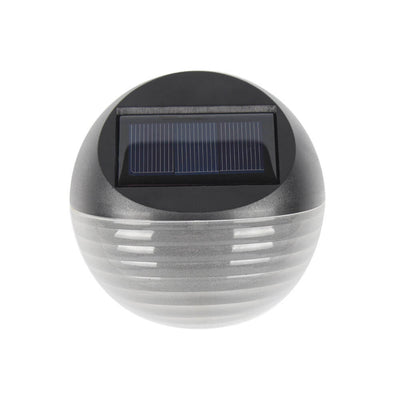 Solar Half Round 6 LED Outdoor Patio Fence Wall Sconce Lamp