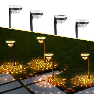 Up Down Beleuchtete Wassertropfen-Projektion Solar-Rasen-LED-Gartenboden-Einsatz-Landschaftslicht im Freien 