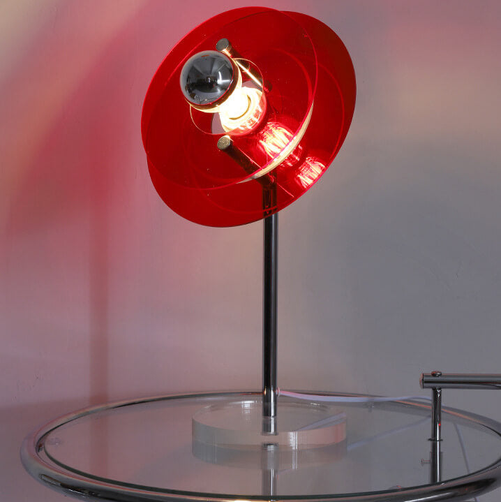 Modern Acrylic Space Saucer Design 1-Light Table Lamp