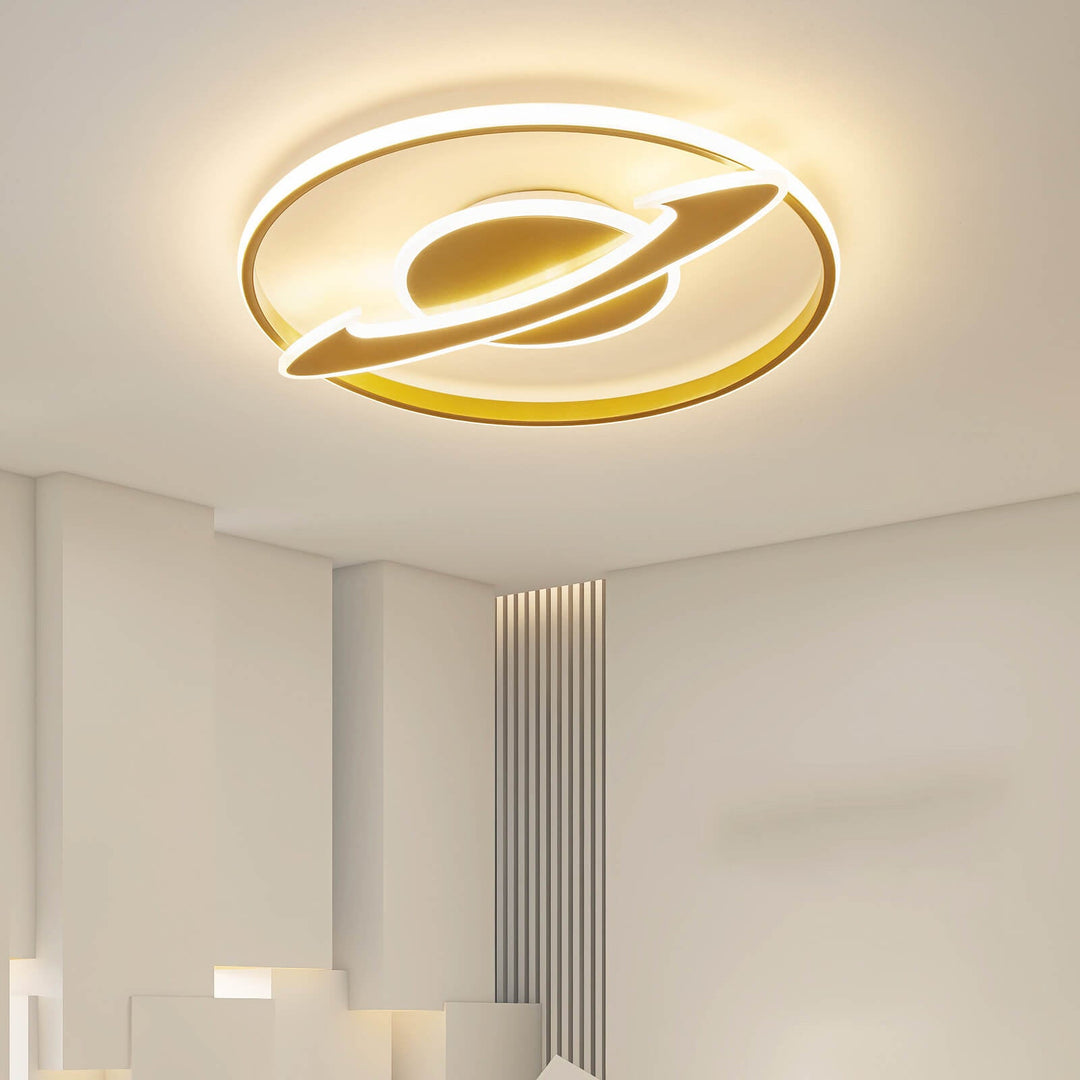 Moderne luxuriöse goldene Satelliten-Runddesign-LED-Deckenleuchte 