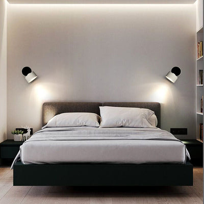 Nordic Minimalist Round Rotatable Folding LED Wall Sconce Lamp