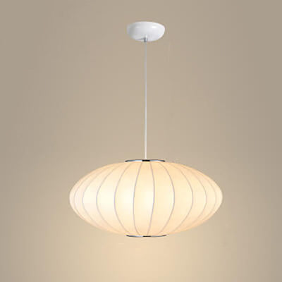 Fabric 1-Light Cocoon Pendant Light