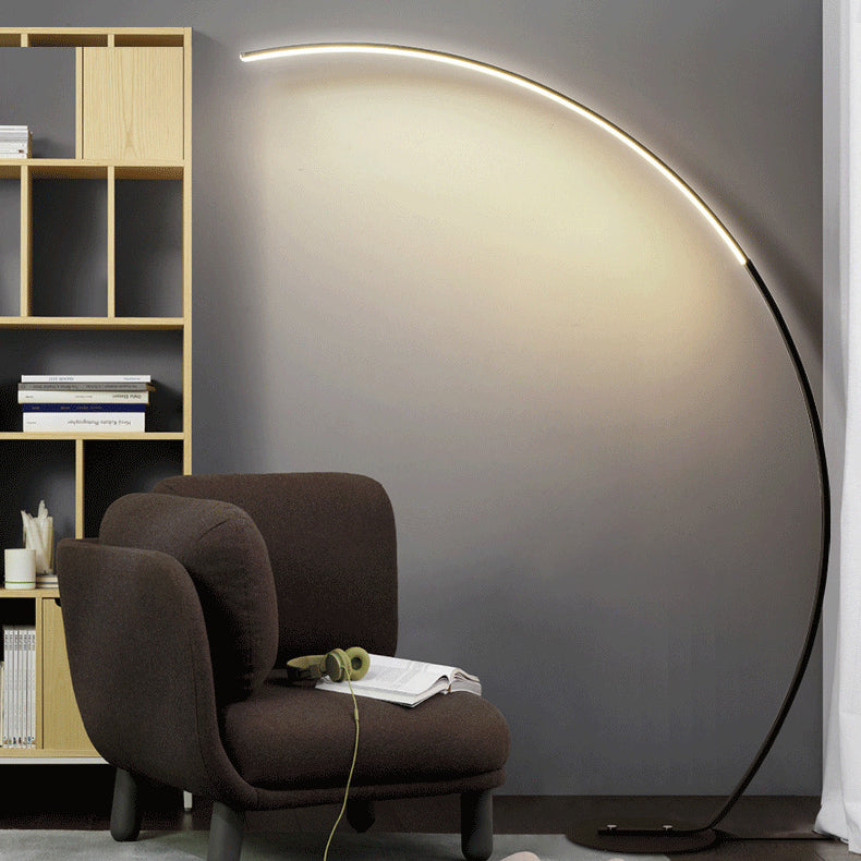 مصباح أرضي LED قائم من الألومنيوم والأكريليك بتصميم عصري بسيط على الطراز الشمالي لمعدات صيد الأسماك 