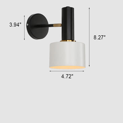 Nordic Minimalist Classic Iron 1-Light Wall Sconce Lamp