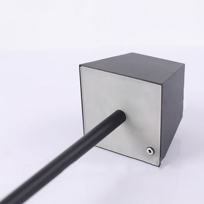 Modern Solid Color Square Metal LED Touch Table Lamp