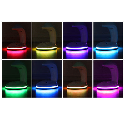 Kreative Delphin-Projektions-Regenbogen-LED-USB-Nachtlicht-Tischlampe 