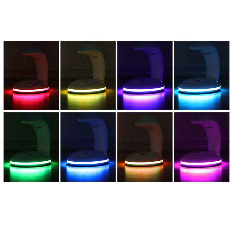 Kreative Delphin-Projektions-Regenbogen-LED-USB-Nachtlicht-Tischlampe 