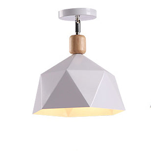 Modern Minimalist Macron Semi-Flush Mount Light