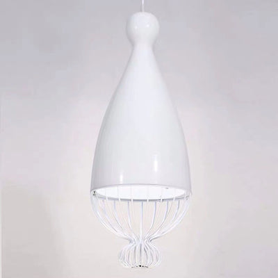 Nordic Macaron Bowling Shape Iron 1-Light Pendant Light