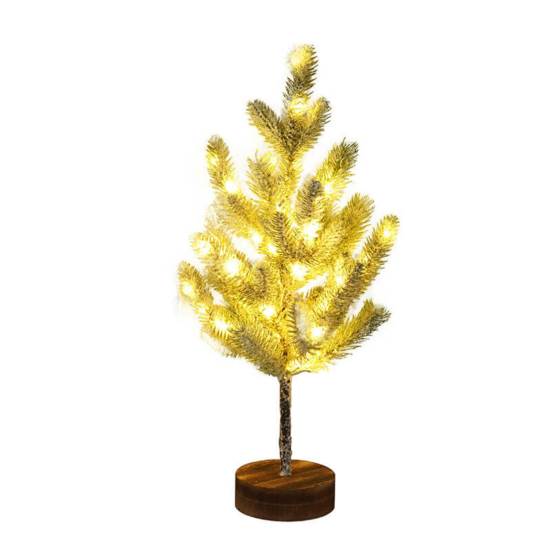 Christmas Decorative Cedar Needle Simulated Tree Light Battery Decorative Table Lamp