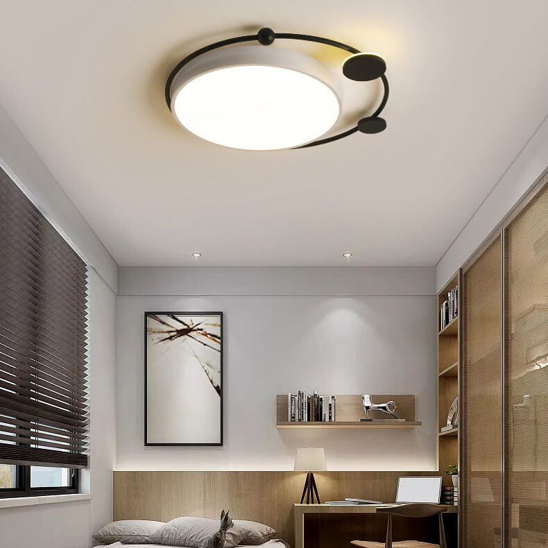 Moderne Luxus Eisen Kreis Ring Acryl Schirm LED Deckenleuchte für Wohnzimmer 