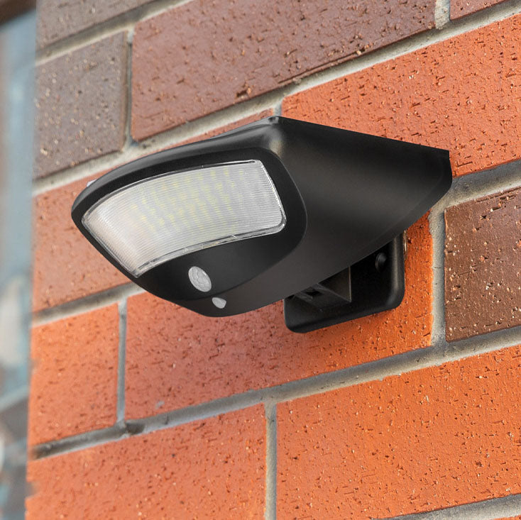 Solar Outdoor Simple Trapezoid Body Sensor Waterproof LED Wall Sconce Lamp