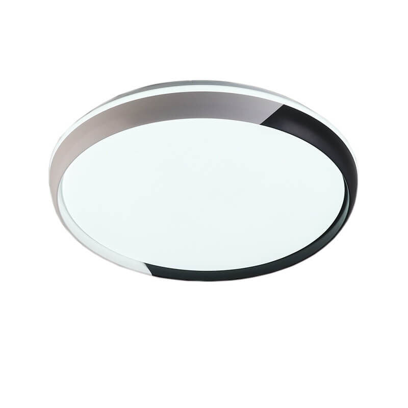 Modern Acrylic Round Brown LED Flush Mount Light