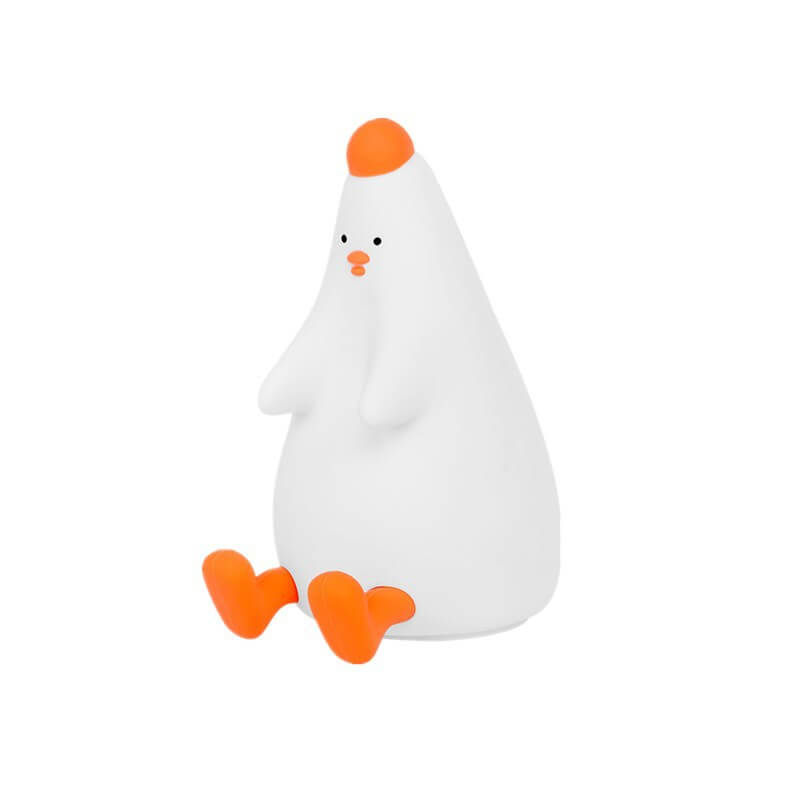 Lámpara de mesa LED de luz nocturna USB de silicona Creative Chick 