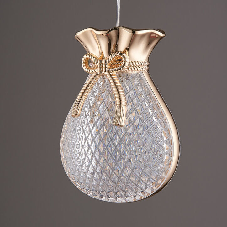 Nordisches Licht Luxus Transparentes Eisen LED Pendelleuchte 