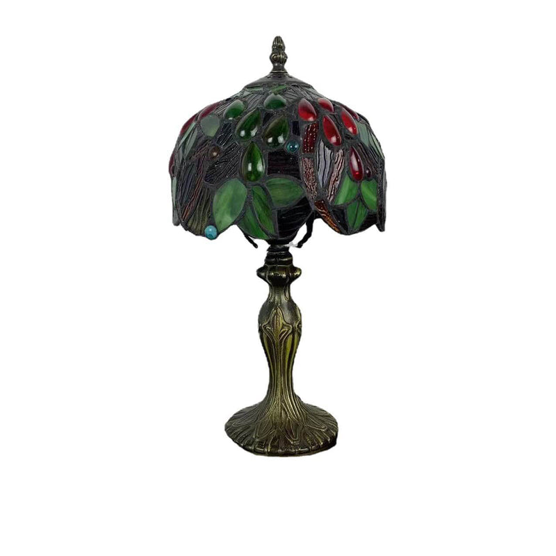 Tiffany Stained Glass Fruit Dome 1-Light Table Lamp