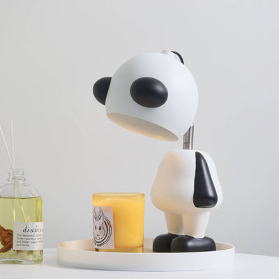Kreative Cartoon-Panda-Harz-1-Licht-Tischlampe aus schmelzendem Wachs