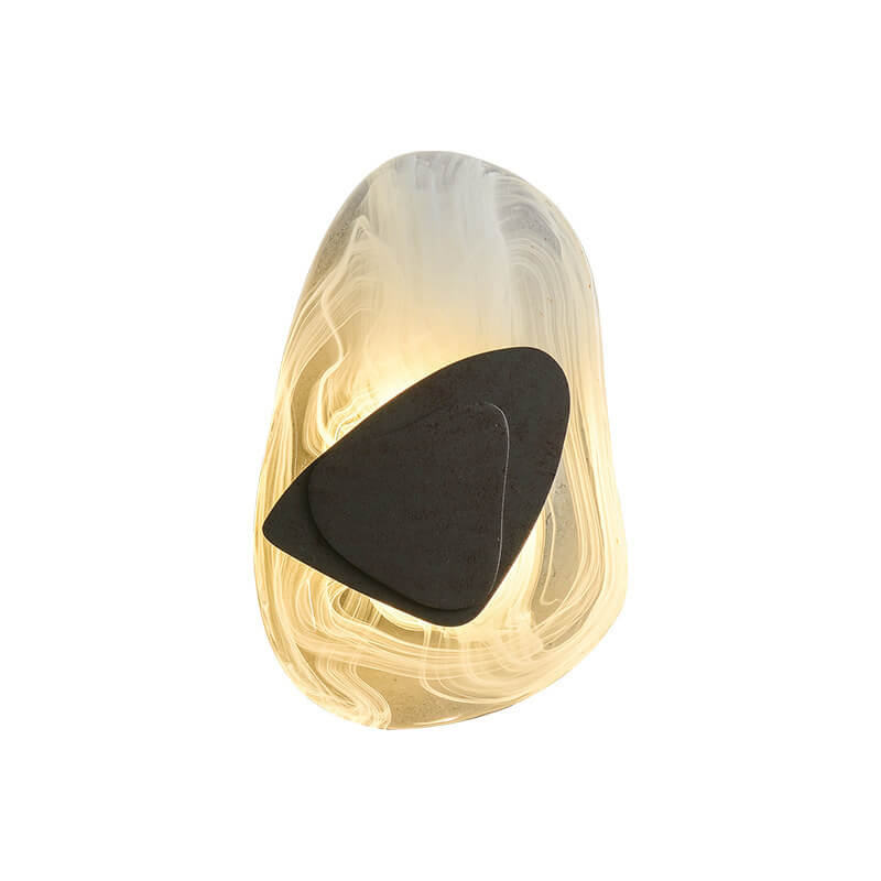 Modern Creative Oval Glass 1-Light LED Wall Sconce Lamp