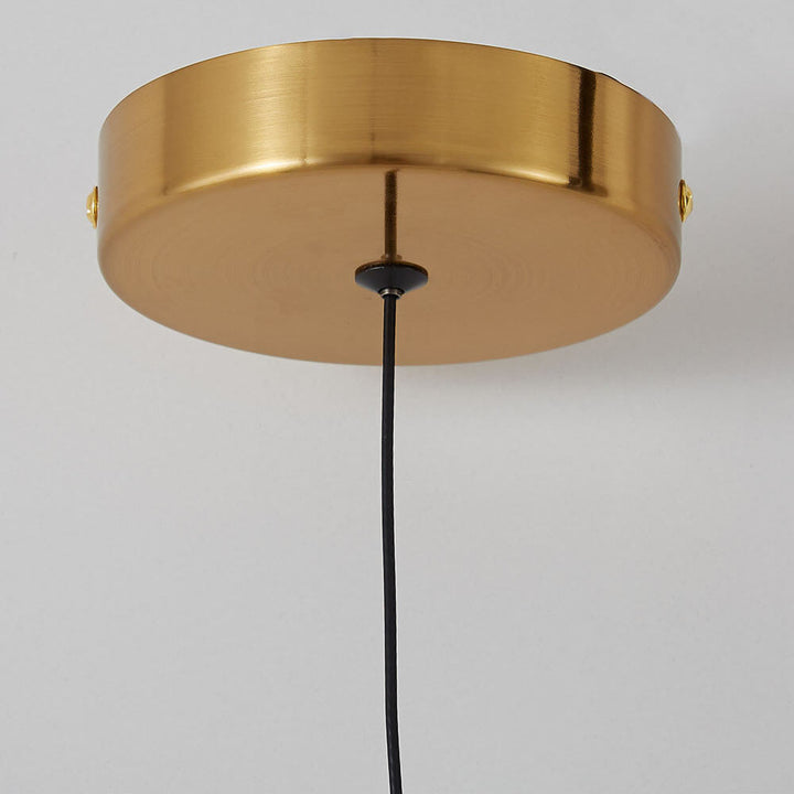 Pendentif LED acrylique en fer forgé avec anneau moderne nordique 