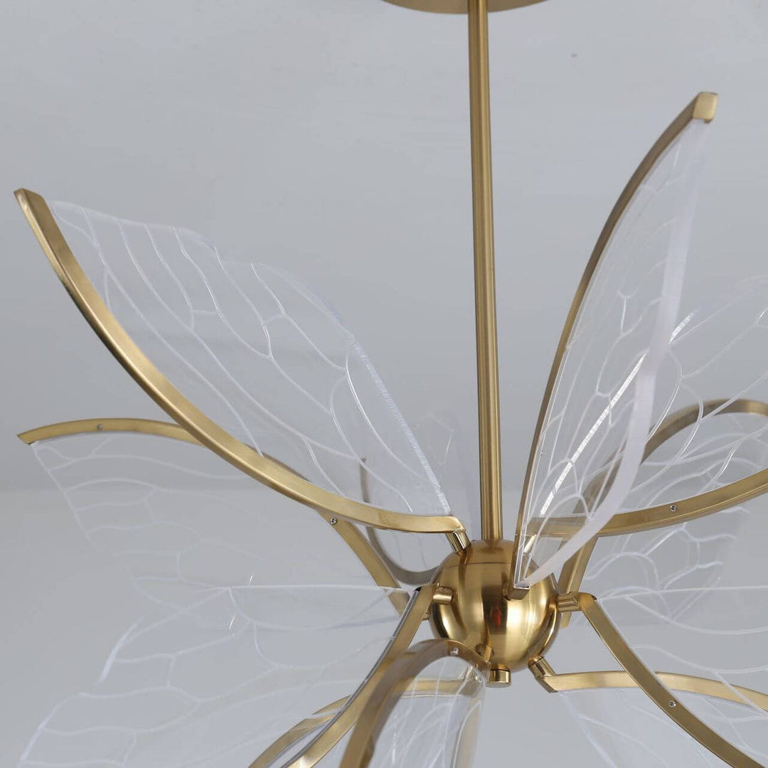 Diseño Moderno de Alas de Mariposa Creativas de Acrílico 12/16-Luces LED Candelabro 