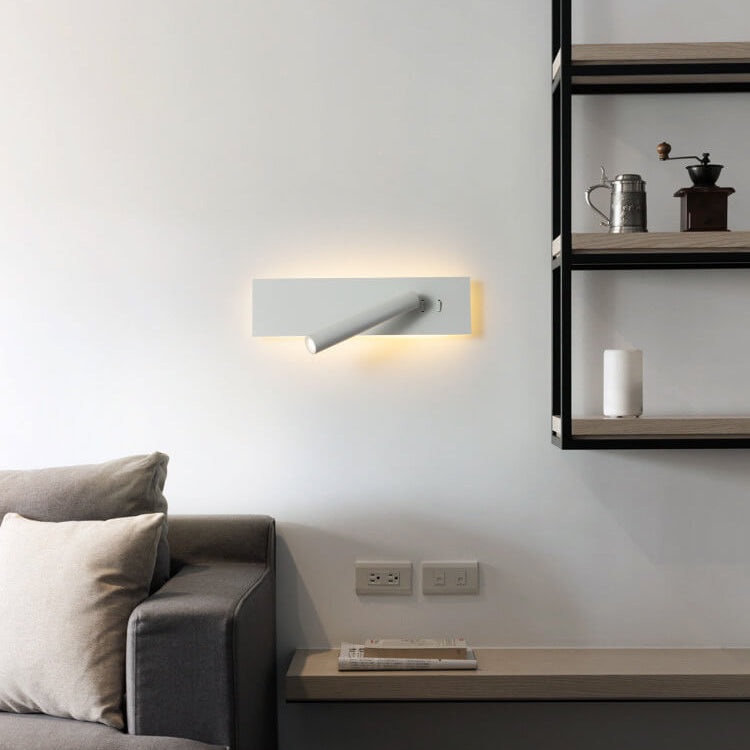 Minimalist Creative Rectangular Rotating Spotlight LED Wall Sconce Lamp