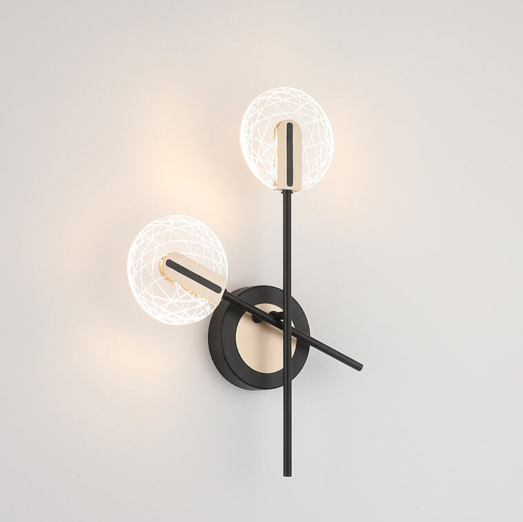 مصباح حائط LED دوار 1/2 بضوء أكريليك حديث 