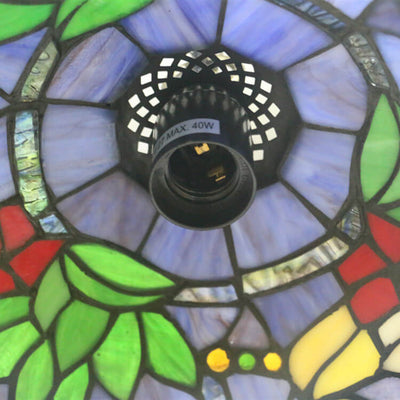 Europäische Tiffany Glasmalerei 1-flammige Pendelleuchte 