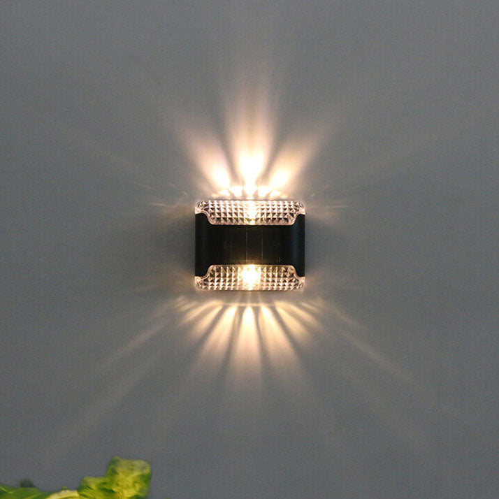 Lámpara de Aplique de Pared LED Solar para Patio y Jardín Exterior 