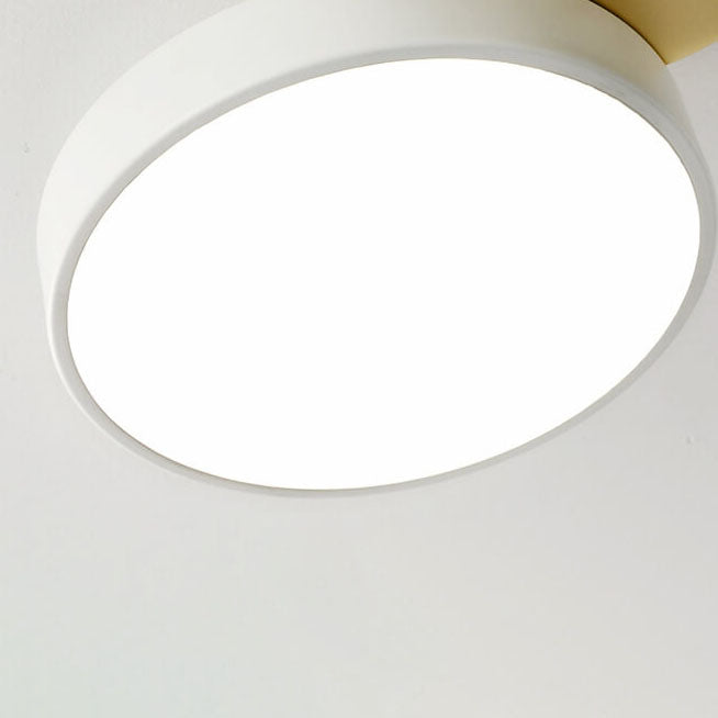 Modern Minimalist Round Iron Acrylic LED Flush Mount Ceiling Light