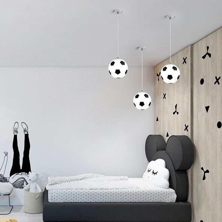 Moderne minimalistische kreative Football 1-Licht-Pendelleuchte 