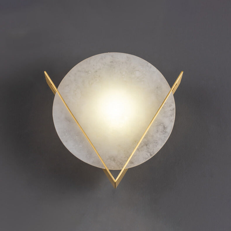 Applique murale LED en lucite ronde de luxe moderne chinoise 