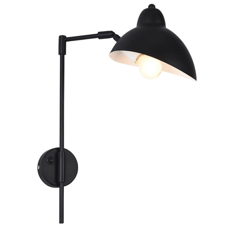 Industrial Minimalist Iron Duck Folding Telescopic Long Pole 1-Light Wall Sconce Lamp