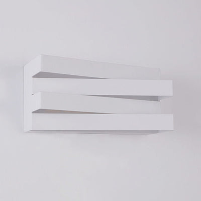 Nordic Minimalist Geometric Rectangular Layer LED Wall Sconce Lamp