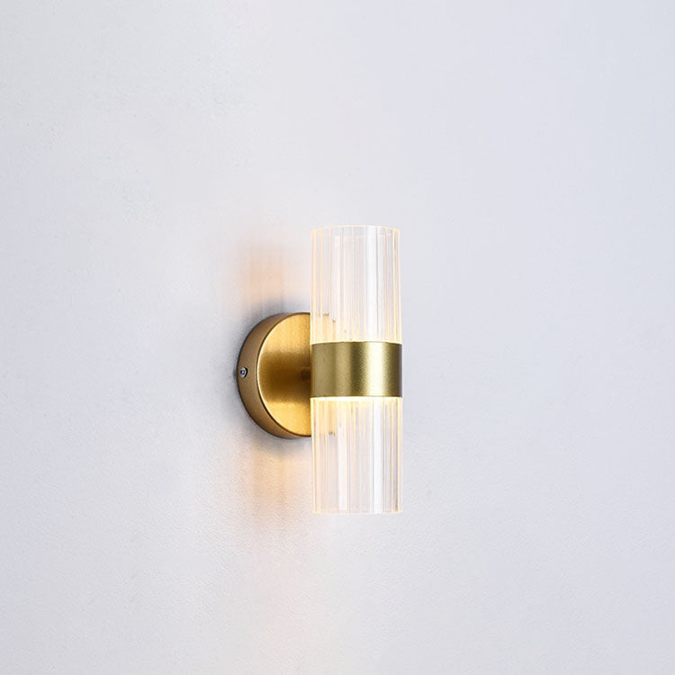 Moderne chinesische runde LED-Wandleuchte aus Plexiglas