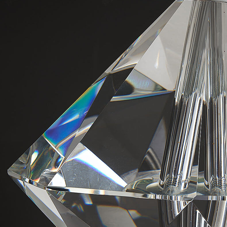 Lampe de table moderne en cristal créatif de luxe léger avec 1 lumière 