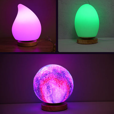 Creative RGB Round Geometry Smart LED Night Light Table Lamp