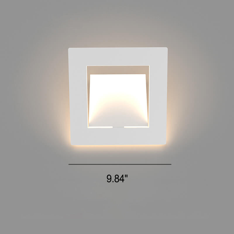 Modern Simple Square Round Geometry LED Wall Sconce Lamp