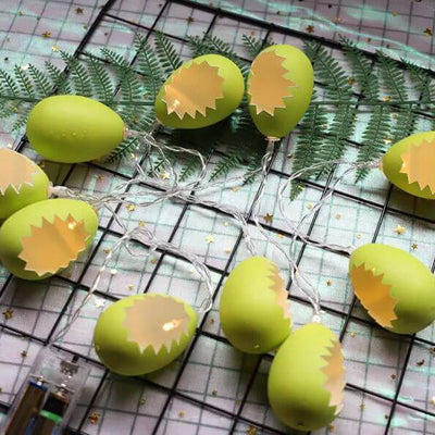 Guirlande lumineuse décorative à LED en forme d'œuf cassé de Pâques 