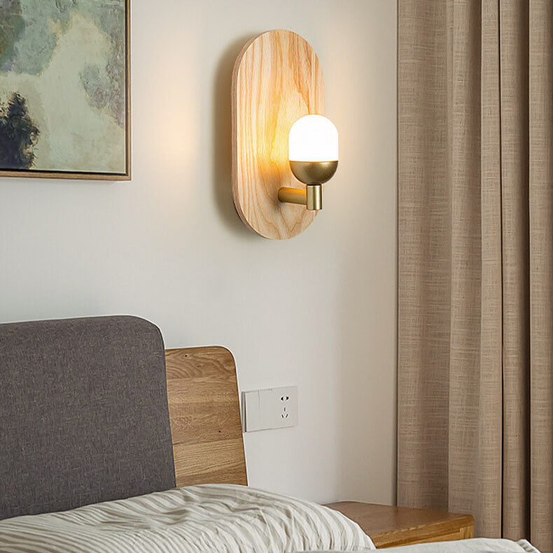Modern Acrylic Lamp Shade Log Brand 1-Light Wall Sconce Lamp