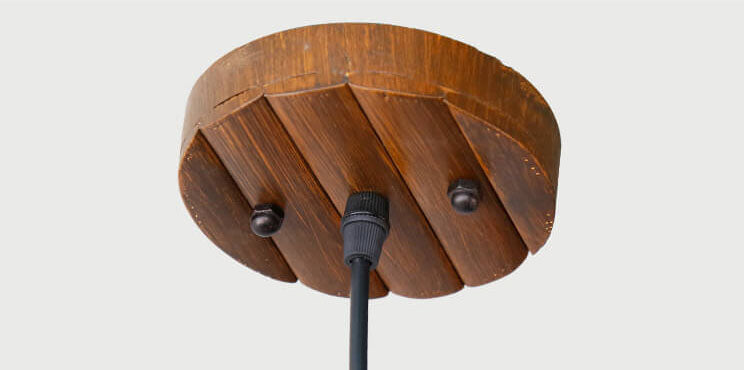 Modern Rustic Antique Hollow Bamboo Weave 1-Light Pendant Light