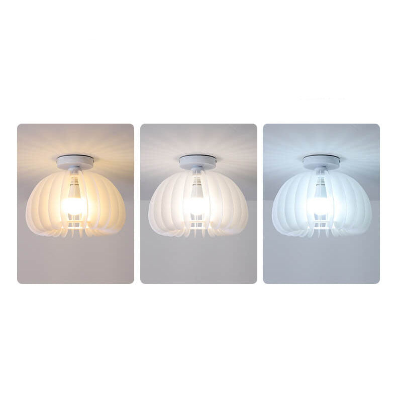 Luz de techo empotrada de 1 luz de acrílico en forma de calabaza moderna y simple 