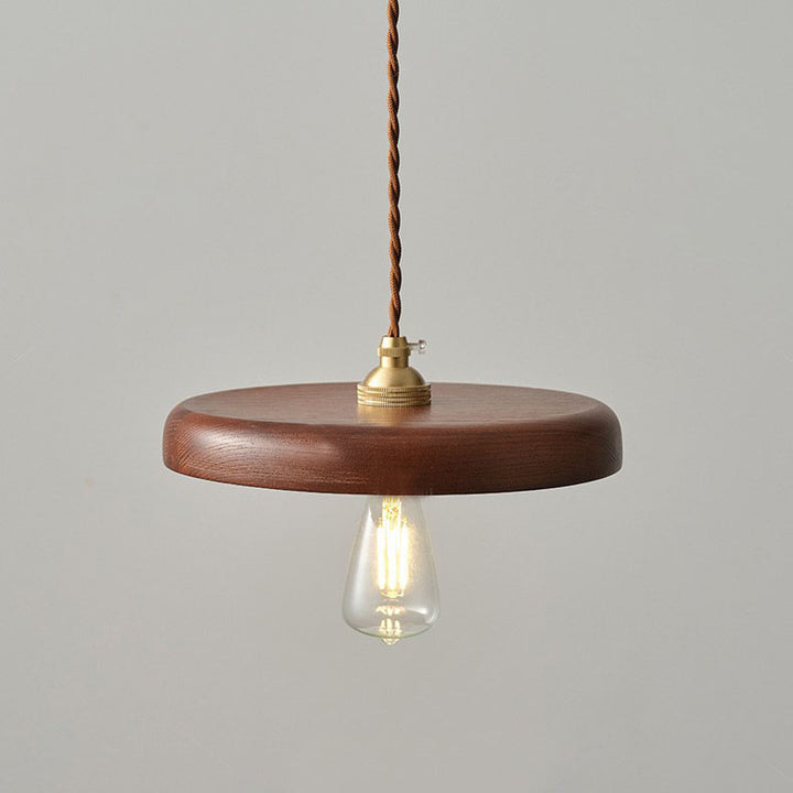Lampe suspendue à 1 lumière en forme de bûche Wabi-sabi vintage japonaise 