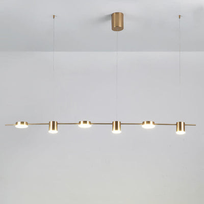 Modern Minimalist Line Round Spotlight LED Island Light Chandelier