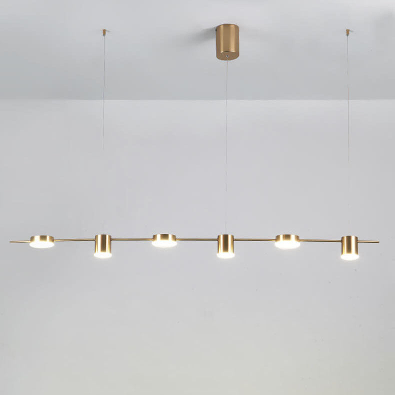 Modern Minimalist Line Round Spotlight LED Island Light Chandelier